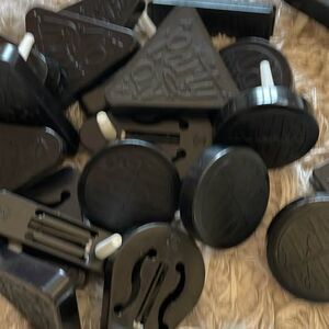 Beistle 20-Piece Racket Raise 'N Noisemakers, Black/White